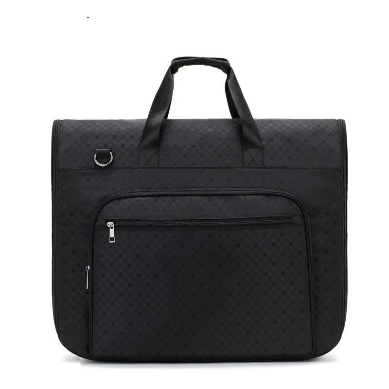 Large capacity portable travel bag for men in light gray, waterproof Oxford cloth, handheld design