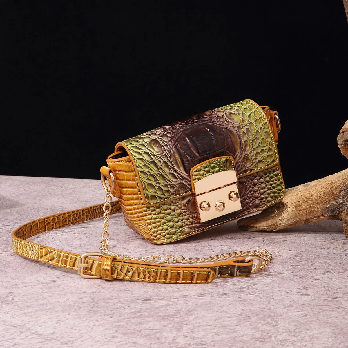 Retro crossbody one shoulder bag for women in multiple colours, PU leather material