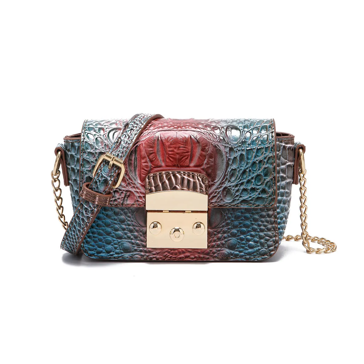 Retro crossbody one shoulder bag for women in multiple colours, PU leather material
