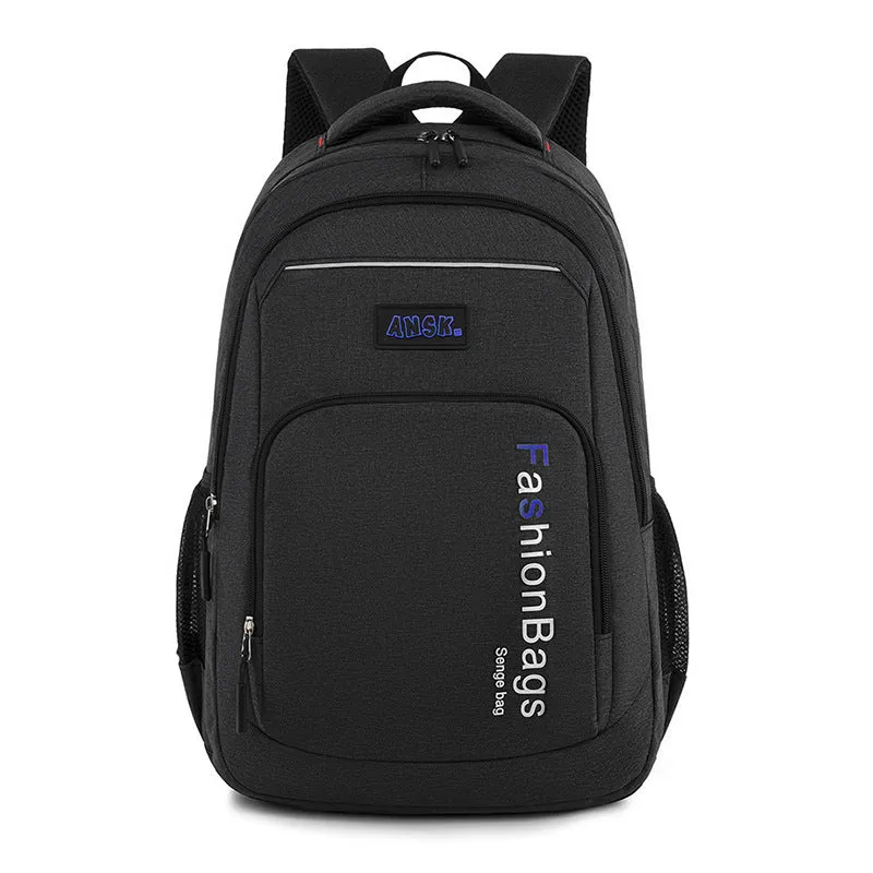 Street-style nylon backpack in light grey showing internal laptop compartment and organised pockets.