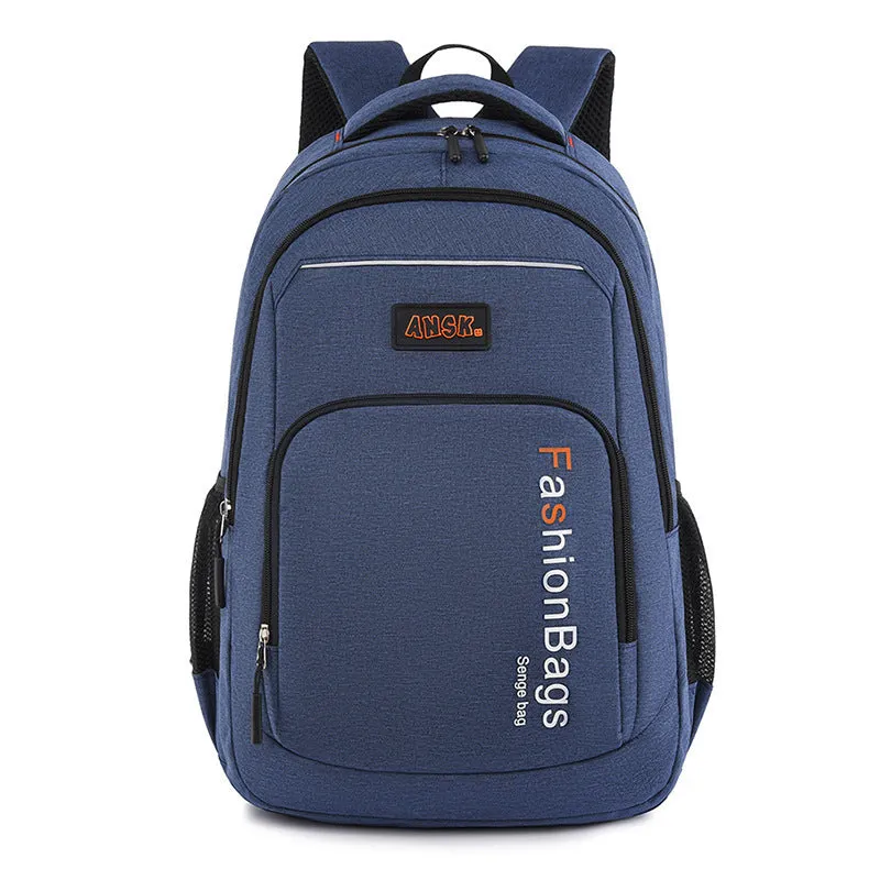 Street-style nylon backpack in light grey showing internal laptop compartment and organised pockets.