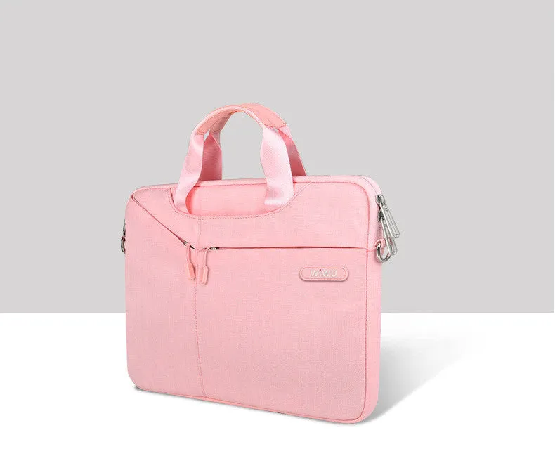 Business laptop bag handbag in polyester with soft handle for 11.6-15.6 inch notebooks and tablets