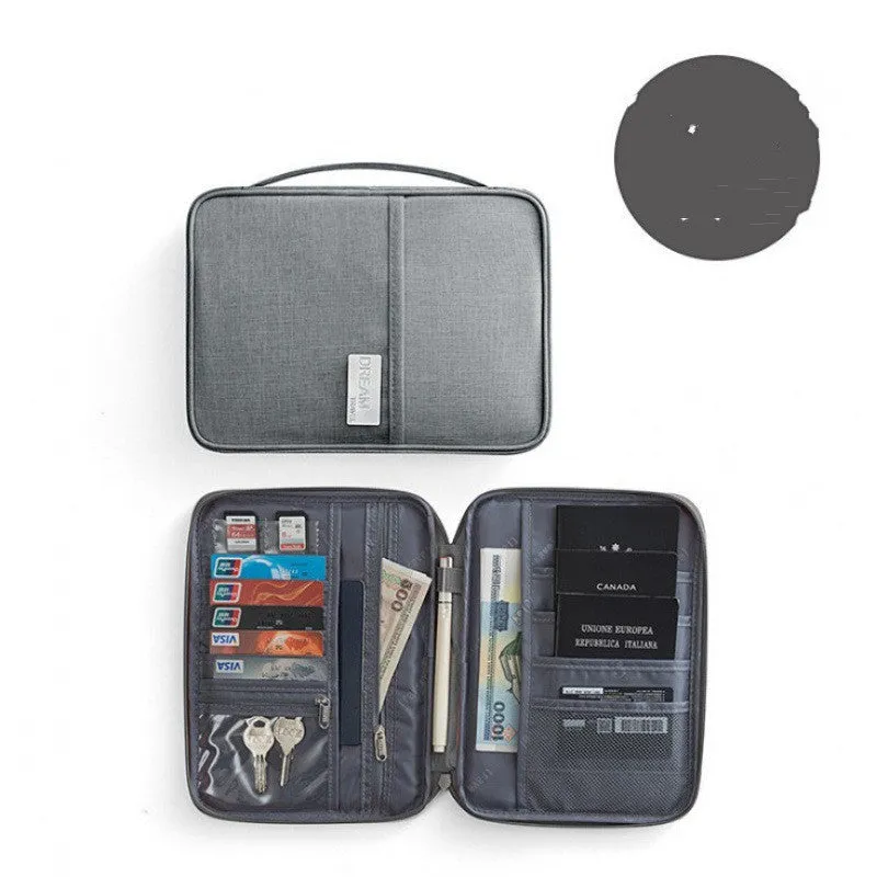 Waterproof cationic fabric passport cover in multiple sizes and colours