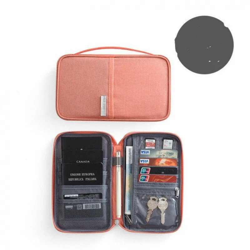 Waterproof cationic fabric passport cover in multiple sizes and colours