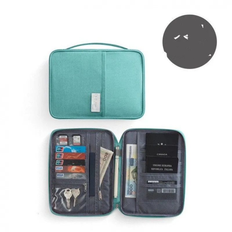 Waterproof cationic fabric passport cover in multiple sizes and colours