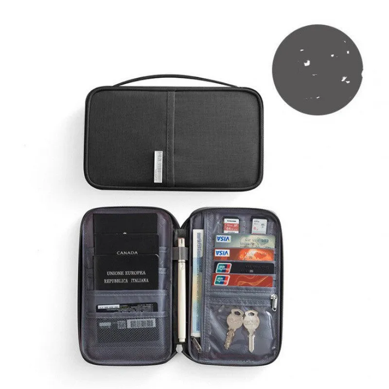 Waterproof cationic fabric passport cover in multiple sizes and colours