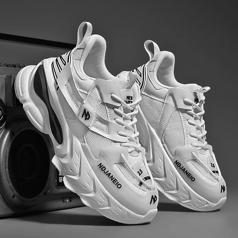 Breathable mesh casual sneaker for men with cross shoulder straps, low top, flat heel, available in black white beige sizes 39-44