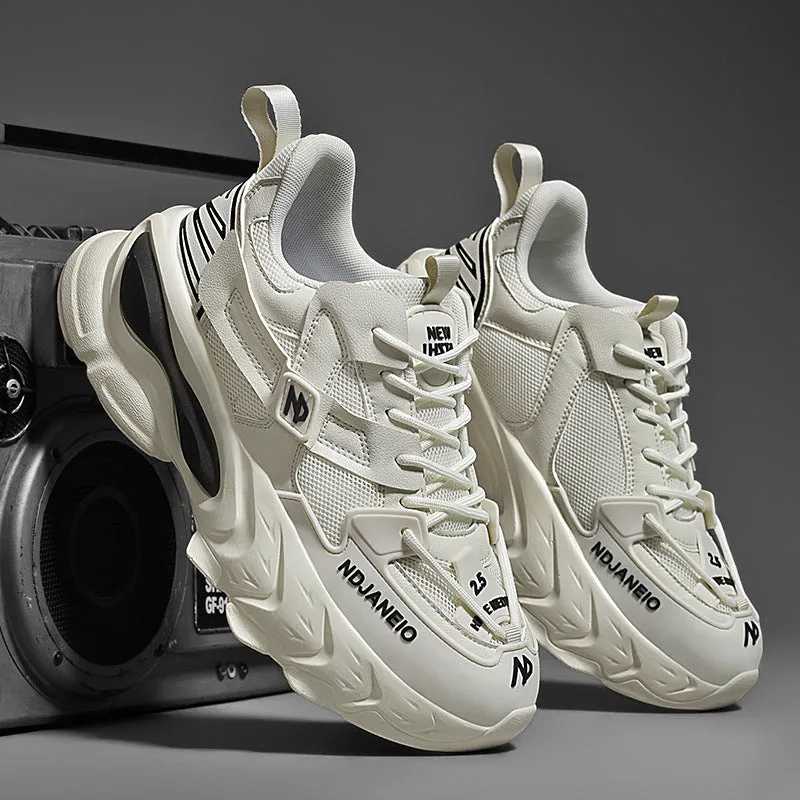 Breathable mesh casual sneaker for men with cross shoulder straps, low top, flat heel, available in black white beige sizes 39-44