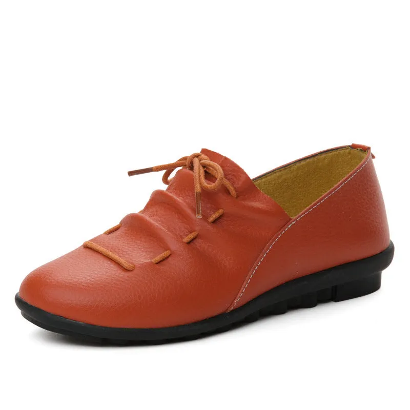 Women soft sole leisure shoes in white with non-slip tendon sole, available in sizes 35 to 41