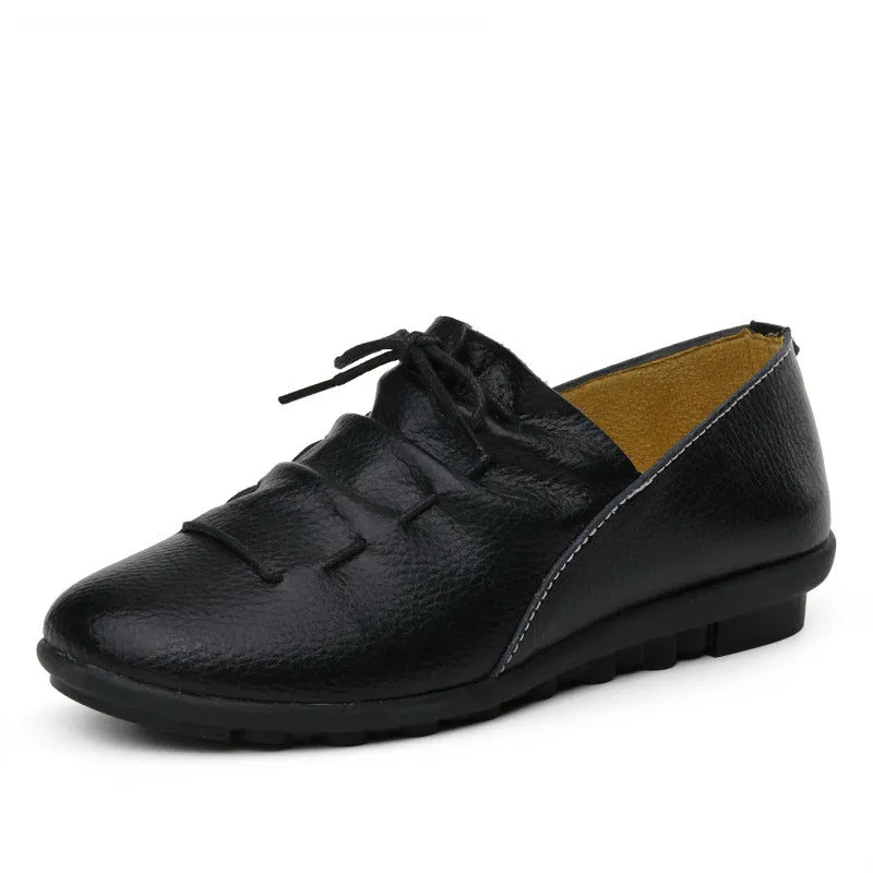 Women soft sole leisure shoes in white with non-slip tendon sole, available in sizes 35 to 41
