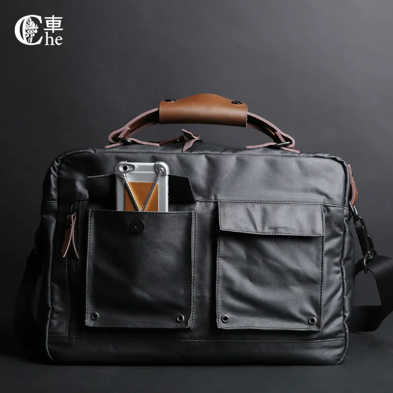 Dpark single shoulder laptop bag for 14-15 inch business computers in black, brown or khaki