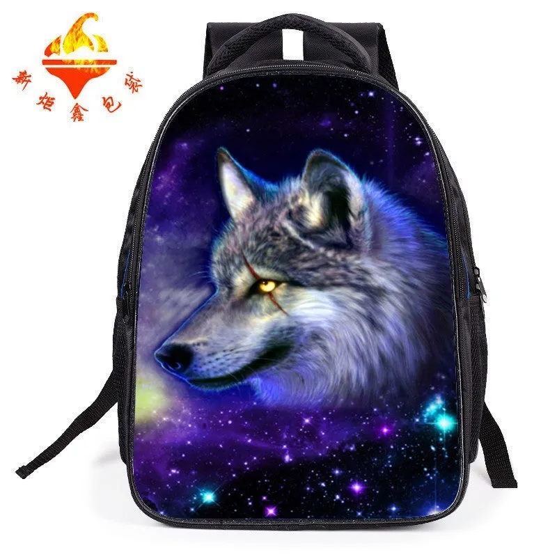 Children's cartoon schoolbag with tiger design for grades 1-6