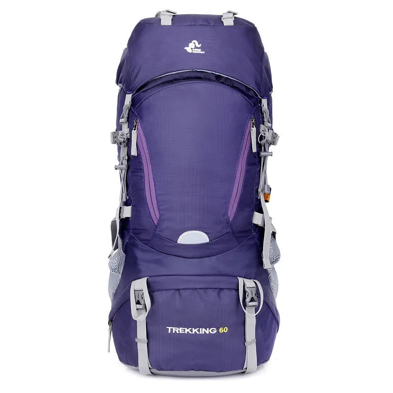 Unisex Oxford cloth camping and hiking backpack for outdoor use, available in four colours