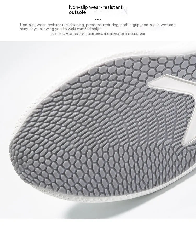 Men's lace up fly woven mesh breathable casual shoes in black with low square heel