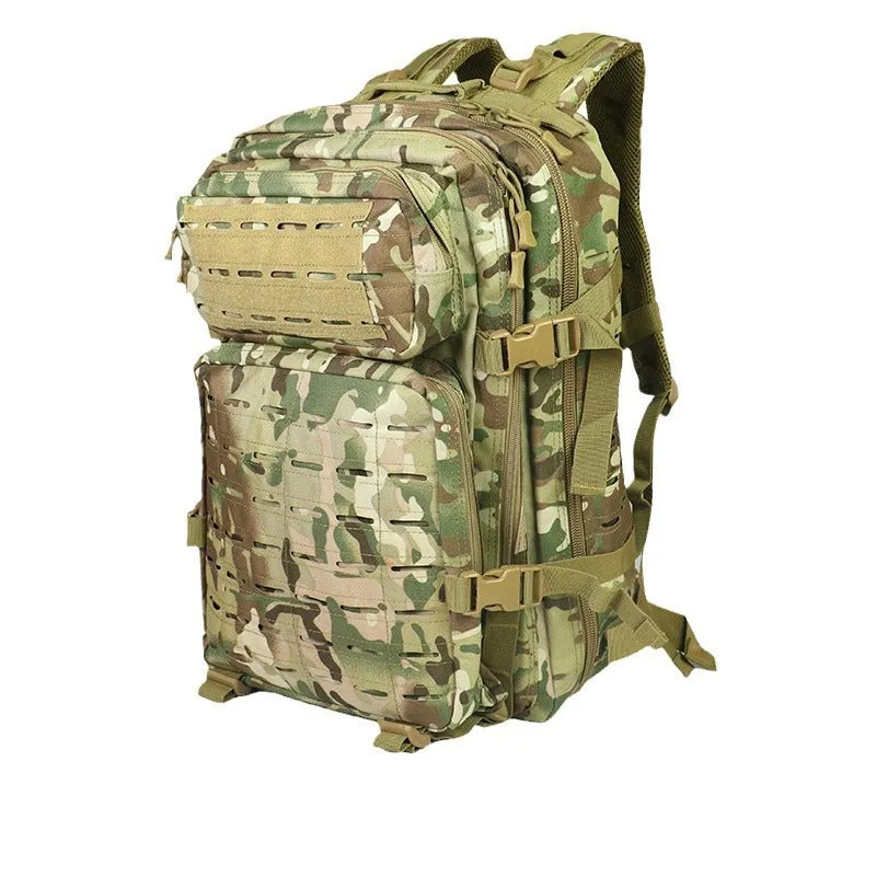 Outdoor Tactics backpack 34x15x50cm polyester canvas curved shoulder straps black CP camouflage