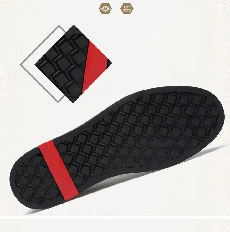 SOLEY genuine leather lace-up sneakers for men, soft touch upper, rubber outsole, side view