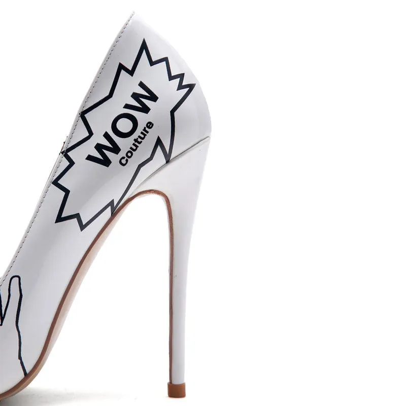 3D printed high heels in black grey with microfiber fabric upper and non-slip rubber sole