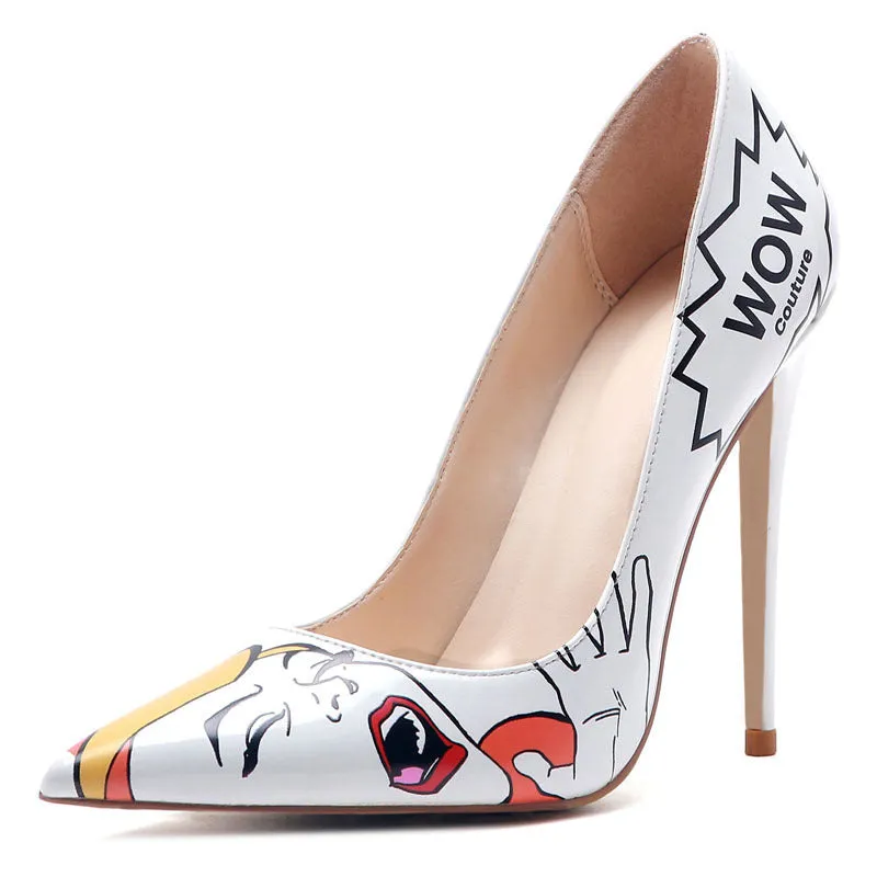 3D printed high heels in black grey with microfiber fabric upper and non-slip rubber sole