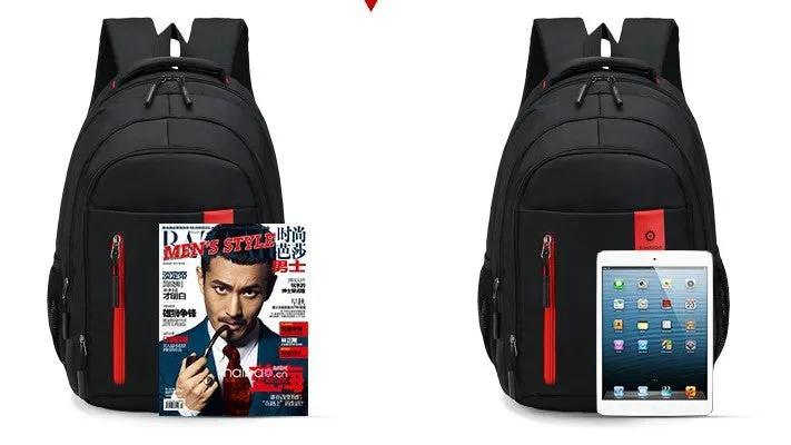 Lightweight teenage backpack with reinforced shoulder straps and side pockets