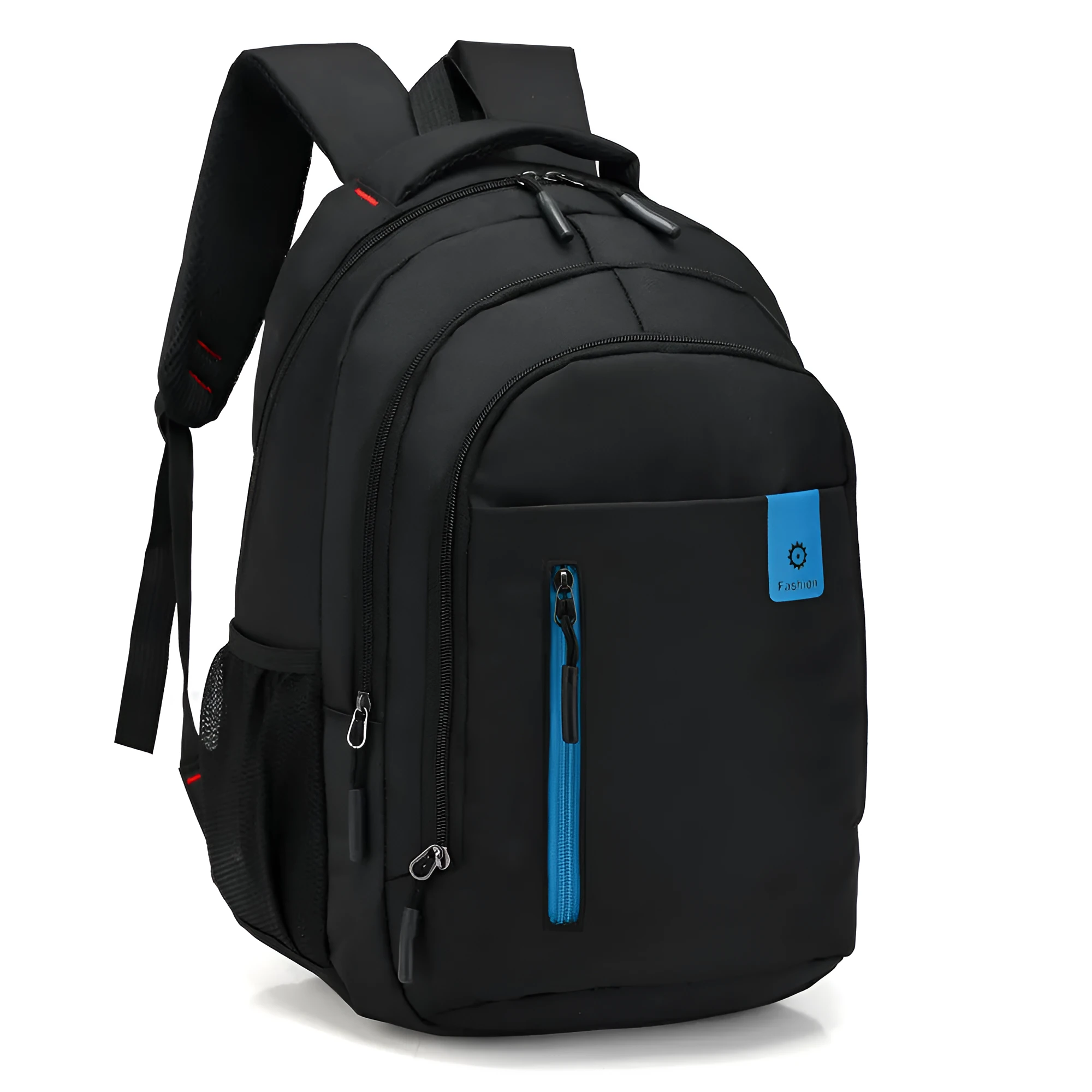 Lightweight teenage backpack with reinforced shoulder straps and side pockets