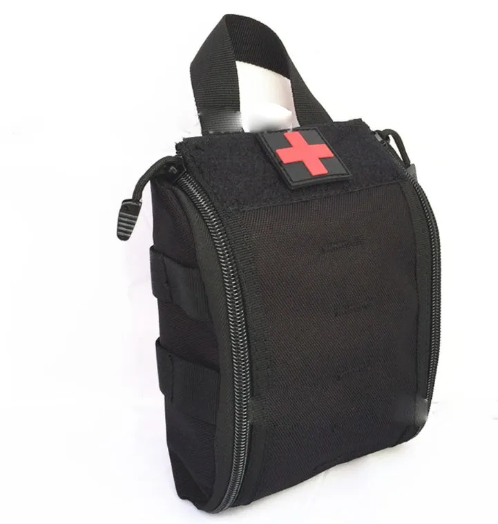 Tactical medical first aid kit for outdoor camping, shown in one of five colour options.