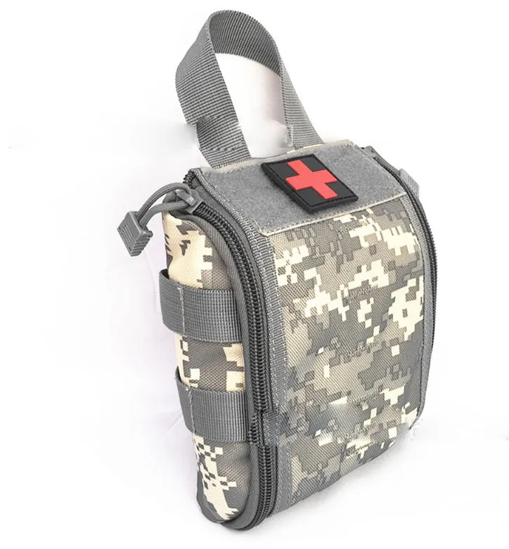 Tactical medical first aid kit for outdoor camping, shown in one of five colour options.