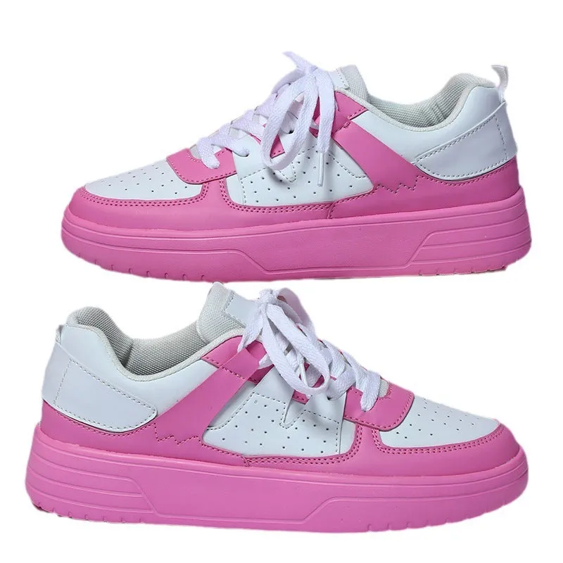 Casual board shoes for couples, soft bottom, lace-up closure, round toe, low top, available in multiple colours and sizes 35-45
