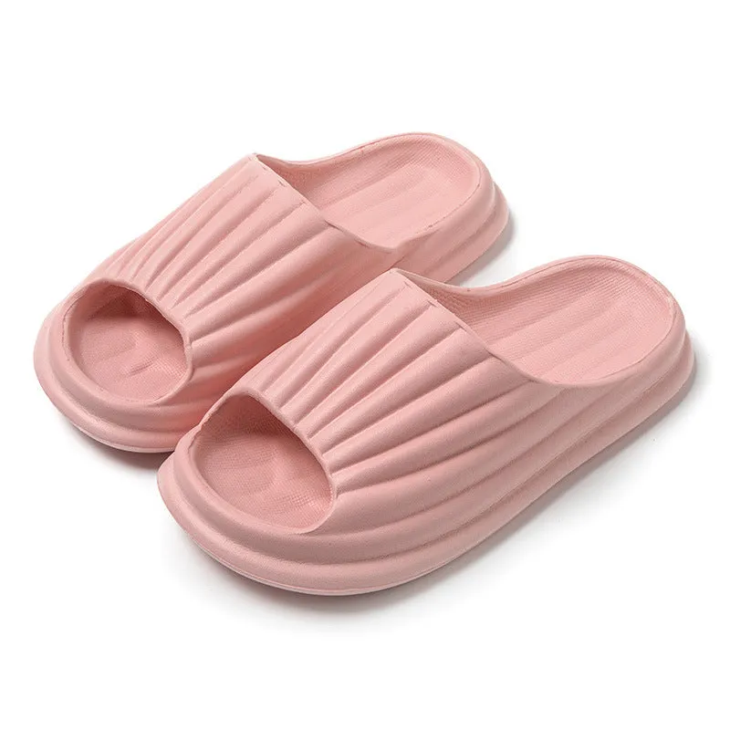 EVA peep-toe home slippers for women and men, breathable waterproof non-slip, available in multiple colours