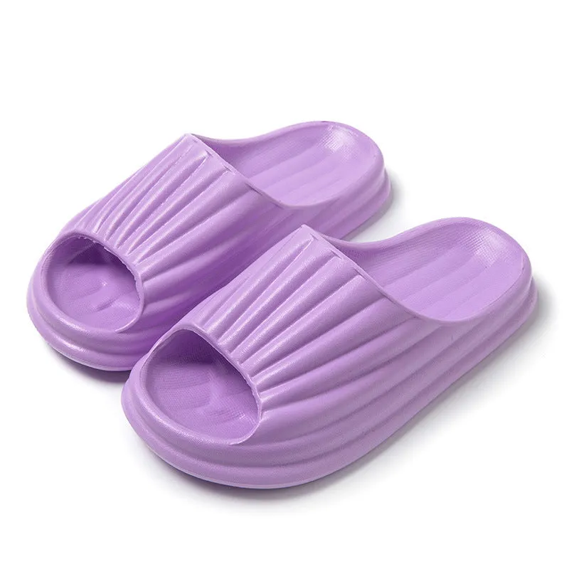 EVA peep-toe home slippers for women and men, breathable waterproof non-slip, available in multiple colours