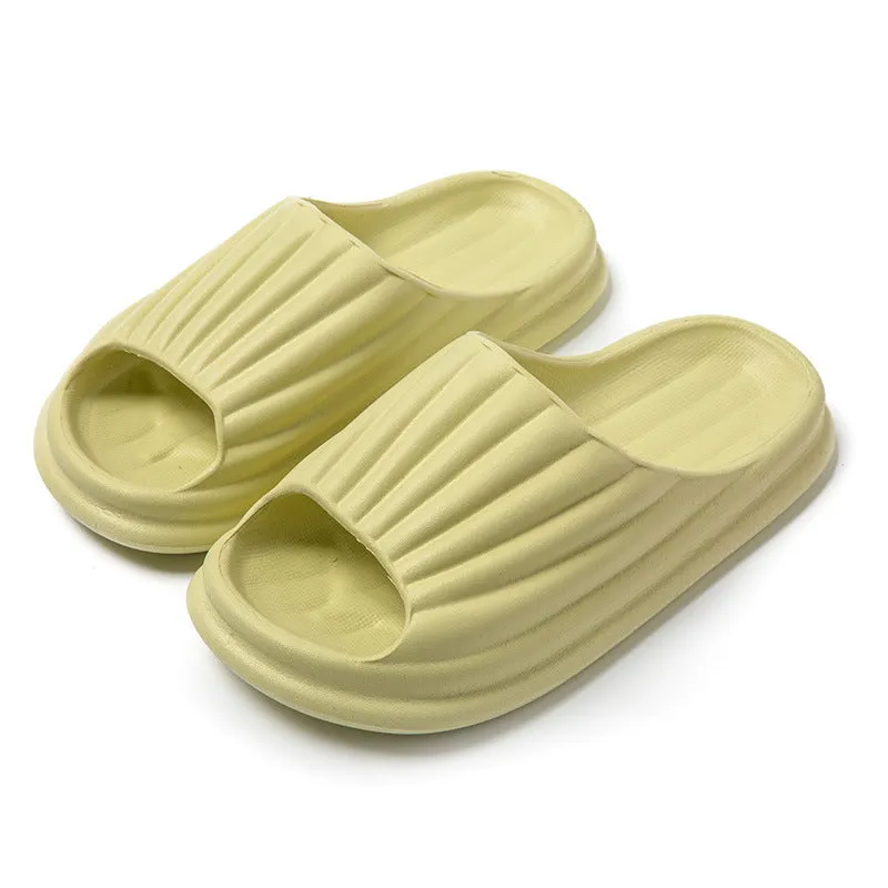 EVA peep-toe home slippers for women and men, breathable waterproof non-slip, available in multiple colours