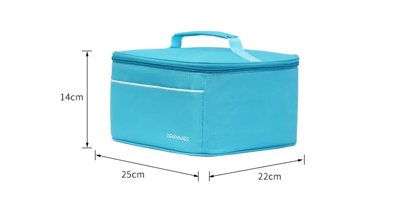 Eco-friendly Oxford cloth picnic bag with zipper closure and soft handle, available in multiple colours
