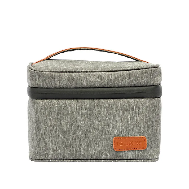 Eco-friendly Oxford cloth picnic bag with zipper closure and soft handle, available in multiple colours