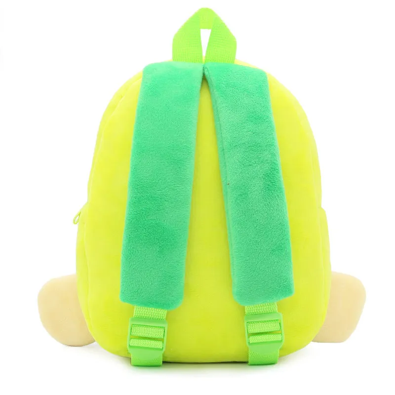 Cute Zoo plush animal turtle children's schoolbag backpack with double shoulder straps and soft handle