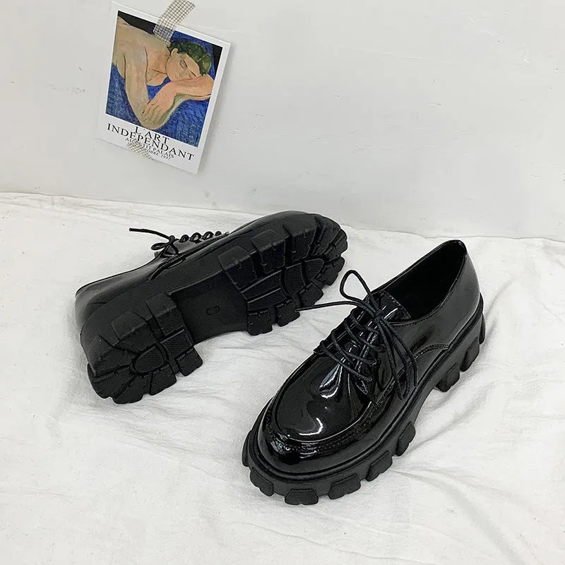 Women's black matte canvas court shoes with back tie and cross straps, round toe, high upper