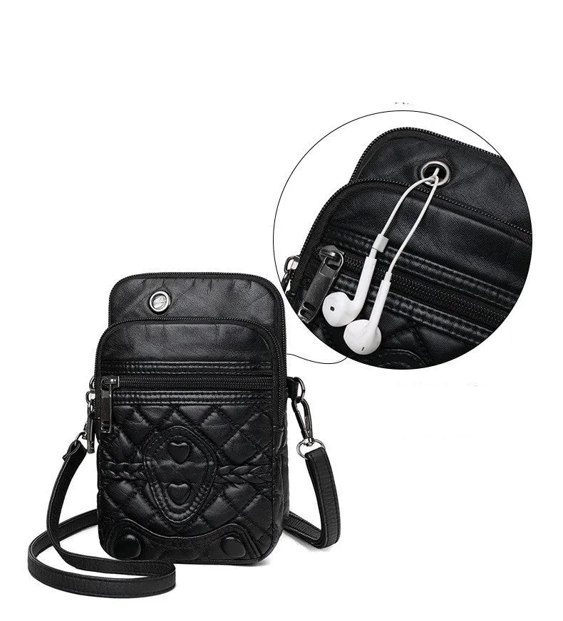 Women's PU leather strapped shoulder bag in vertical square shape, solid colour, with zipper closure and internal pockets