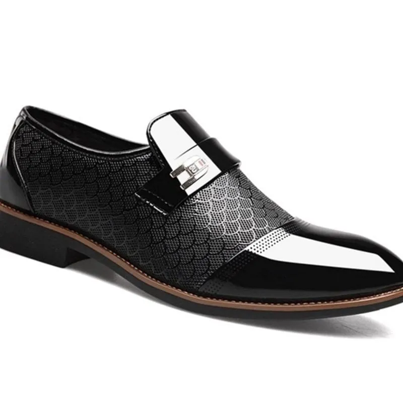 Big Code men's cowhide leather casual shoes in black or brown, flat heel, sizes 38-48