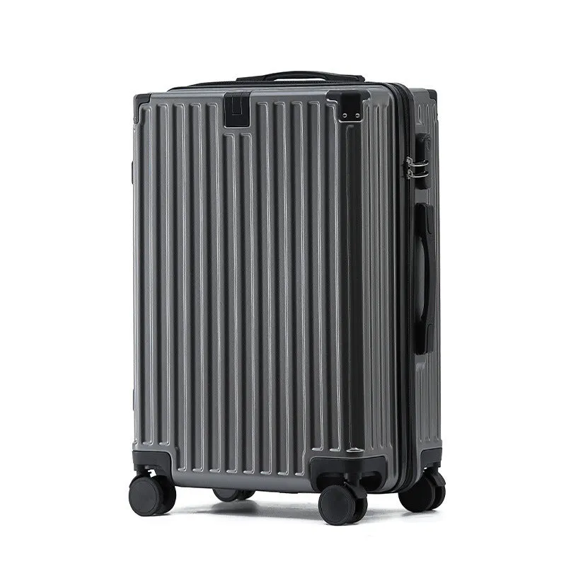 Hard-shell aluminium frame suitcase in ABS PC with universal wheels and USB port in avocado green colour.