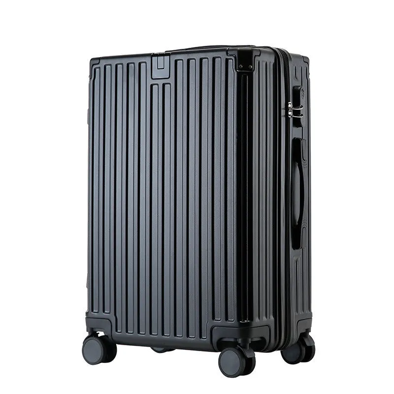 Hard-shell aluminium frame suitcase in ABS PC with universal wheels and USB port in avocado green colour.