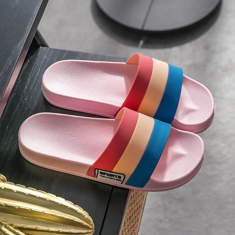 Men's PVC sandals for bathroom and outdoor use, plain style, available in multiple colours including grey and blue