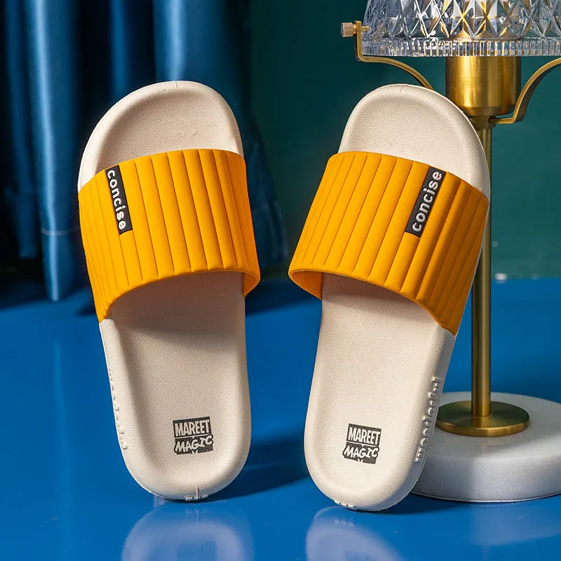 Men's PVC sandals for bathroom and outdoor use, plain style, available in multiple colours including grey and blue