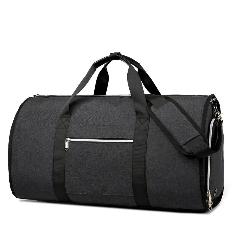 Gray business travel bag size 55x26x31 cm cabin carry on for work trips