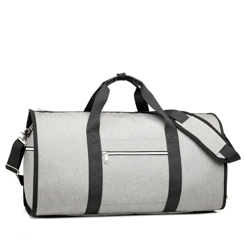 Gray business travel bag size 55x26x31 cm cabin carry on for work trips