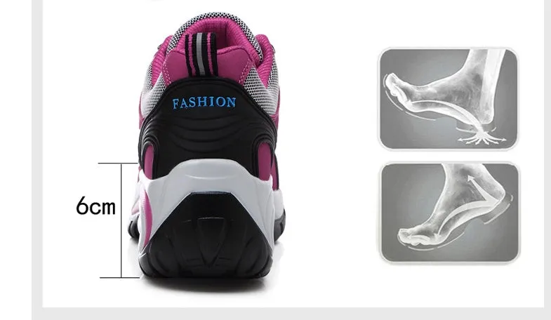 Non-slip waterproof hiking shoes with synthetic leather upper and mesh lining