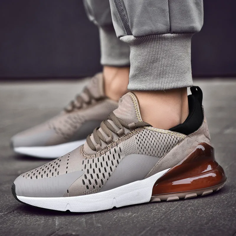 Trend woven flyline breathable sports casual shoes for men, available in black and other colours, low-top design