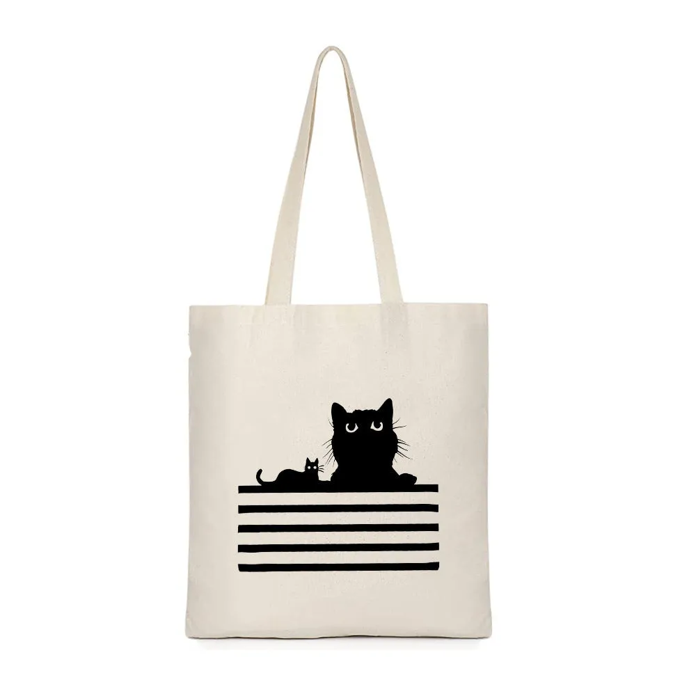 Sublimation canvas single shoulder bag with thermal transfer print in multiple colour styles for shopping
