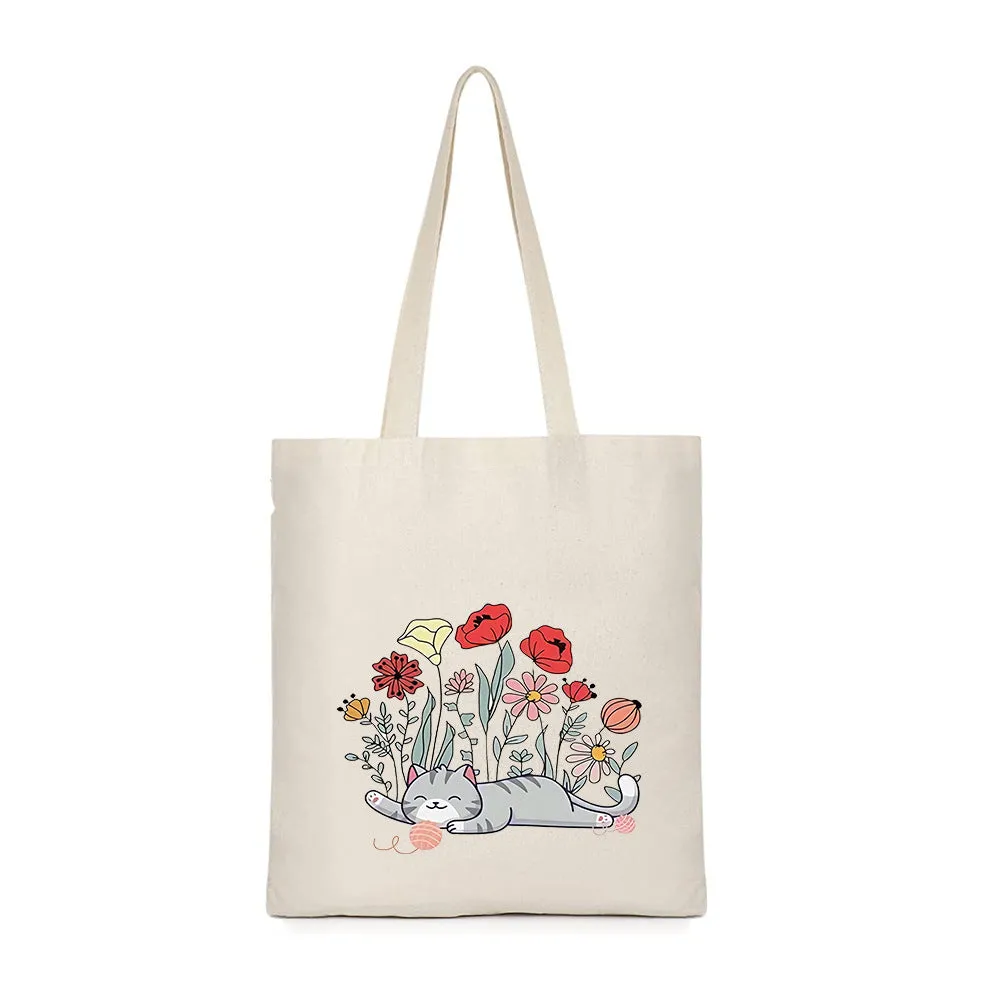 Sublimation canvas single shoulder bag with thermal transfer print in multiple colour styles for shopping