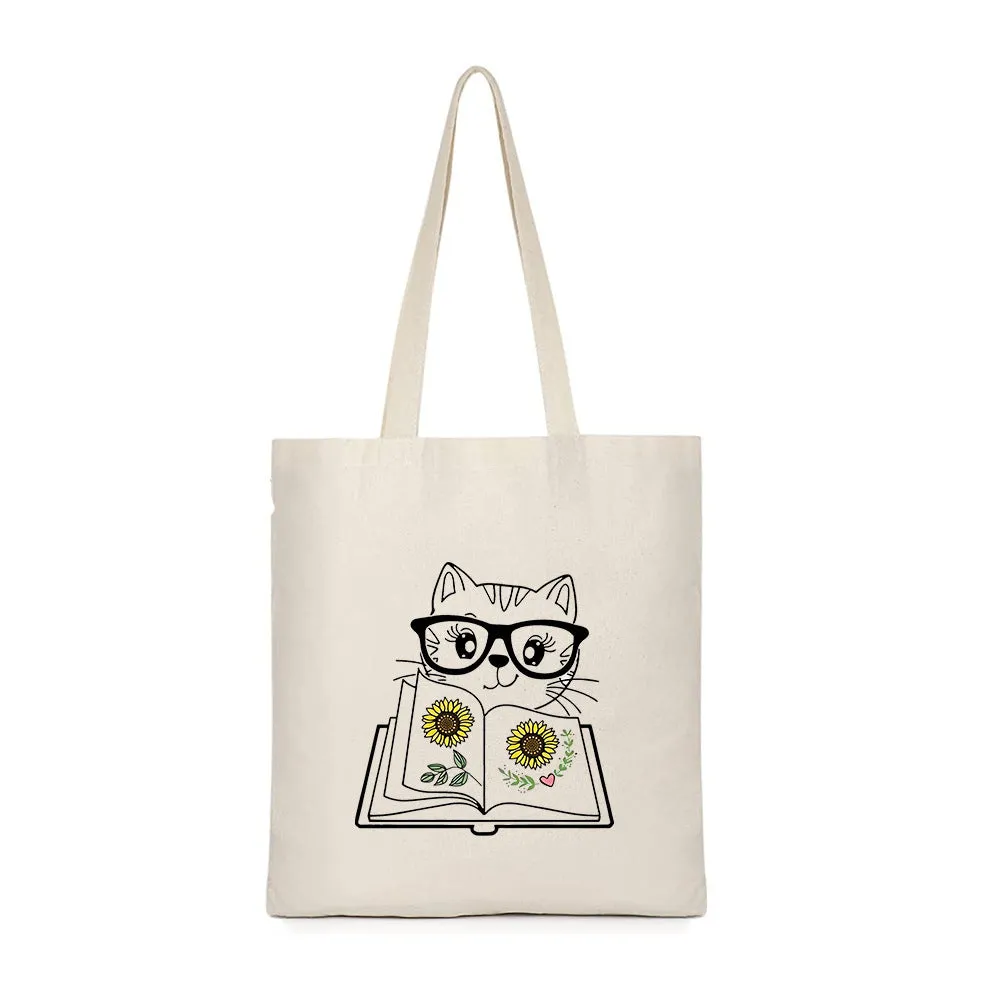 Sublimation canvas single shoulder bag with thermal transfer print in multiple colour styles for shopping