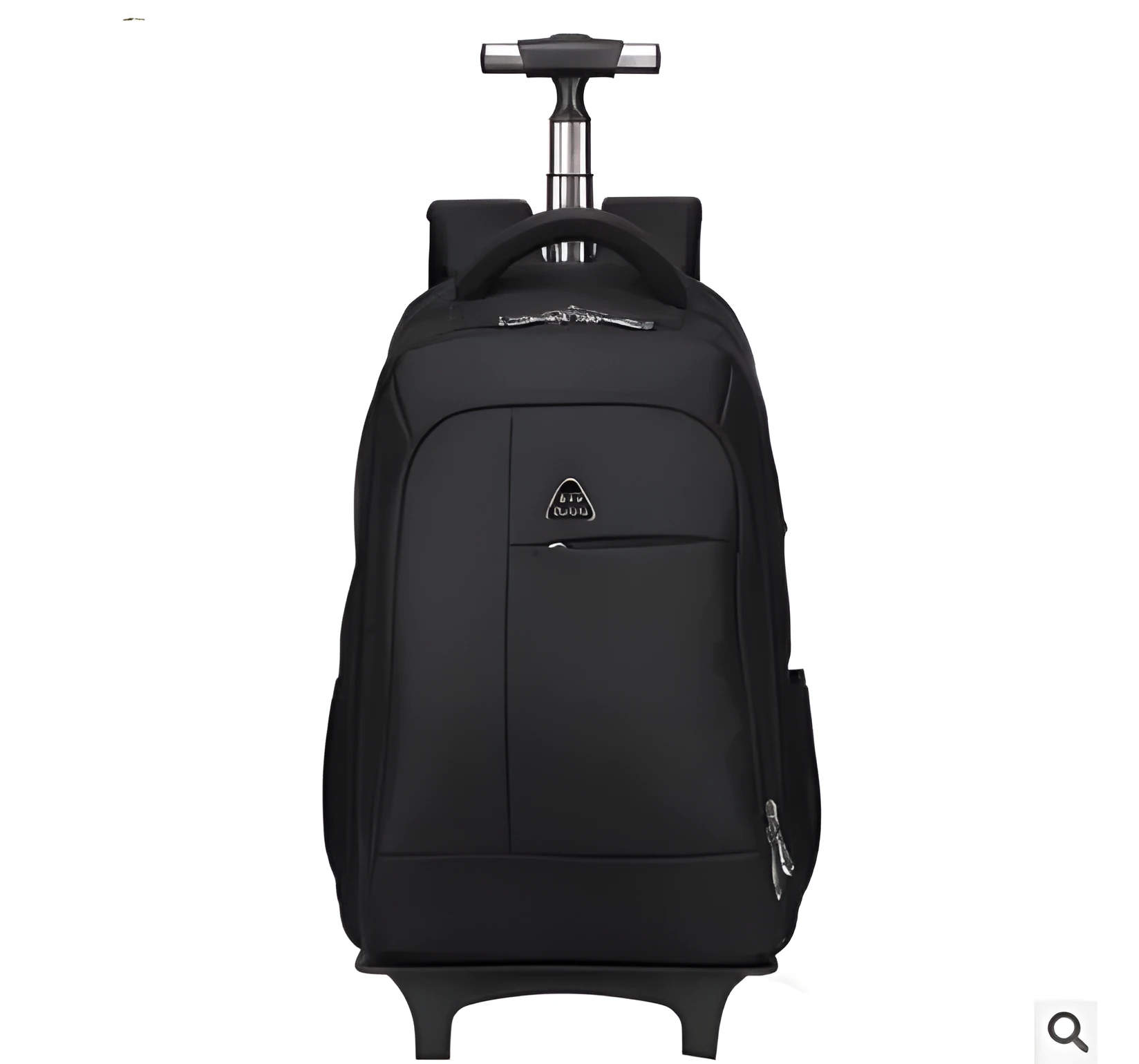 Detachable shoulder trolley backpack 19 inch nylon in red, attached to a luggage handle for travel