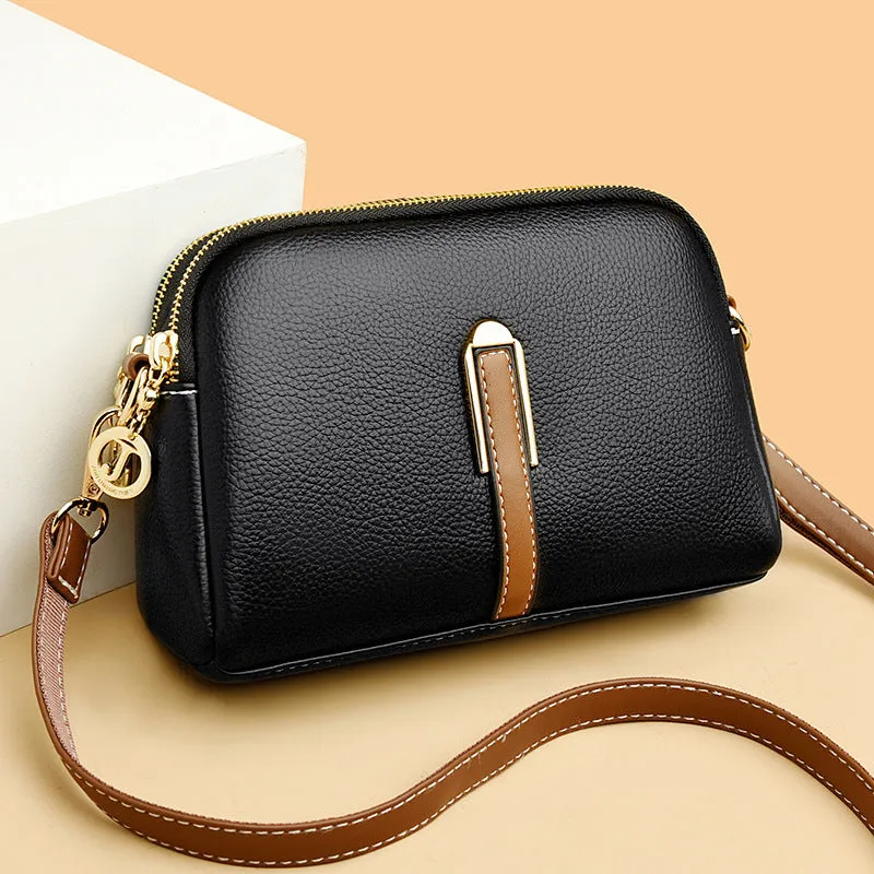 Small solid colour PU shell shoulder bag and coin purse in black blue khaki apricot grey red
