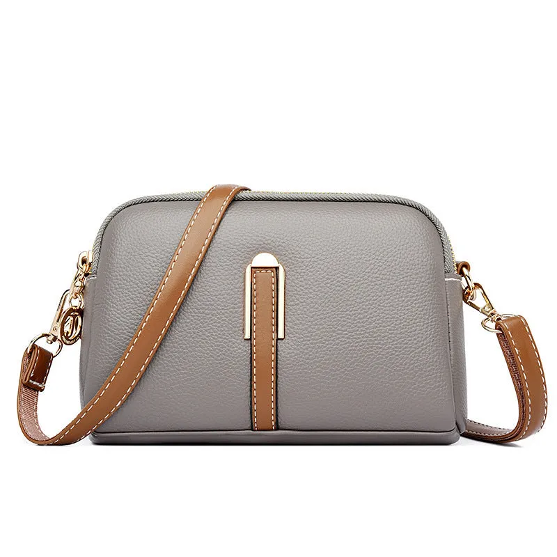 Small solid colour PU shell shoulder bag and coin purse in black blue khaki apricot grey red